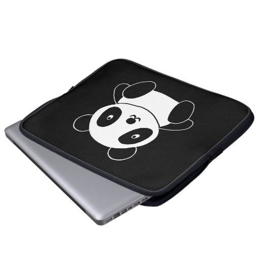 Niedlicher Panda Laptopschutzhülle (Vorne Knopf)