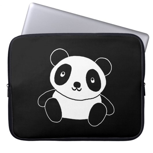 Niedlicher Panda Laptopschutzhülle (Vorderseite)