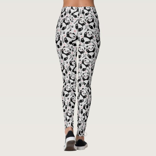 Niedlicher Panda Leggings (Rückseite)