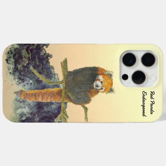 Niedlicher Panda mit Handfarbe Case-Mate iPhone Hülle (Rückseite (Horizontal))