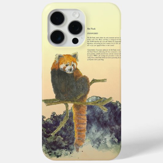 Niedlicher Panda mit Handfarbe Case-Mate iPhone Hülle (Rückseite)