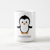 Niedlicher Panda mit schwarzem Gesicht auf Becher Kaffeetasse (Mittel)