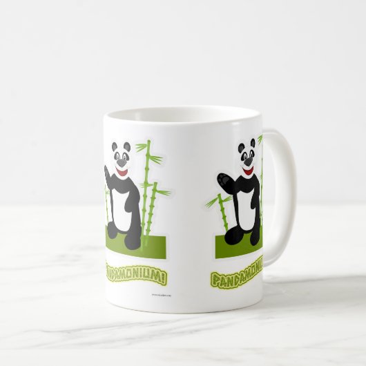 Niedlicher Panda-monium-Asiatischer Bärenbaum Kaffeetasse (VorderseiteRechts)