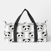 Niedlicher Panda-Muster-Turnbeutel Duffle Bag (Vorderseite)