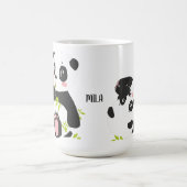 Niedlicher Panda-Name Kaffeetasse (Mittel)