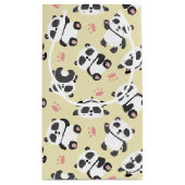 Niedlicher Panda-Pandabarbe Kleine Geschenktüte (Rückseite)