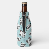 Niedlicher Panda-Paspelpavillon Flaschenkühler (Flasche Rückseite)
