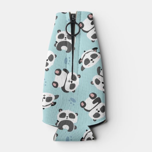 Niedlicher Panda-Paspelpavillon Flaschenkühler (Rückseite)