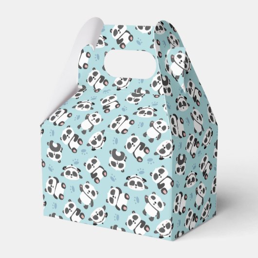 Niedlicher Panda-Paspelpavillon Geschenkschachtel (Vorderseite)