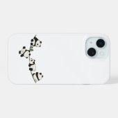 Niedlicher Panda Phone Case | Kawaii Animal iPhone 15 Hülle (Rückseite (Horizontal))