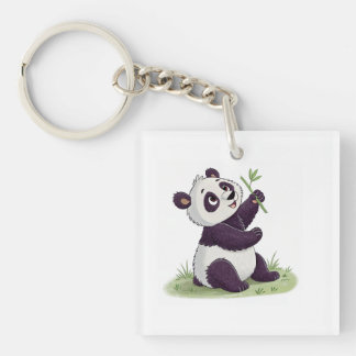 Niedlicher Panda-Schlüssel Schlüsselanhänger