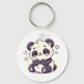 Niedlicher Panda-Schlüsselanhänger - Adorable Tier Schlüsselanhänger (Rückseite)