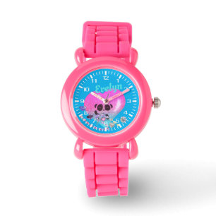 Niedlicher Panda-Schmuck  Rosa Glitzer Armband Armbanduhr