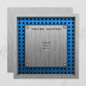 Niedlicher Panda; Silber Einladung (Vorne/Hinten)