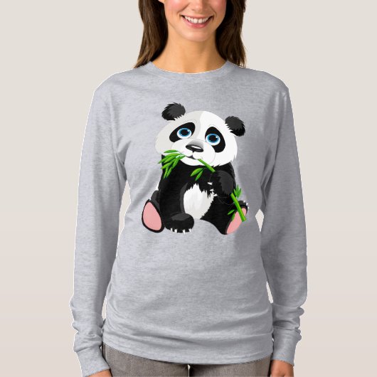 Niedlicher Panda T-Shirt (Vorderseite)