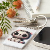 Niedlicher Panda-Tag Schlüsselanhänger (Vorderseite rechts)