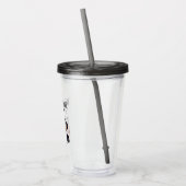 Niedlicher Panda-Tee mit Blase, Boba-Tee Acryltrinkbecher (Links)