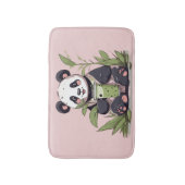 Niedlicher Panda-Tee mit Blase, Boba-Tee Badematte (Vorderseite Vertikal)