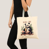 Niedlicher Panda-Tee mit Blase, Boba-Tee Tragetasche (Vorderseite (Produkt))