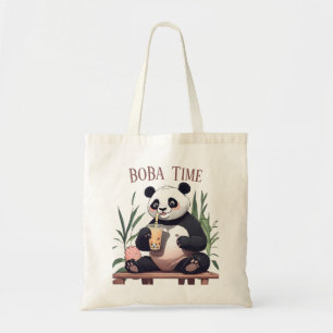 Niedlicher Panda-Tee mit Blase, Boba-Tee Tragetasche