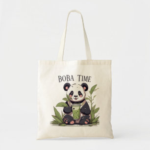 Niedlicher Panda-Tee mit Blase, Boba-Tee Tragetasche