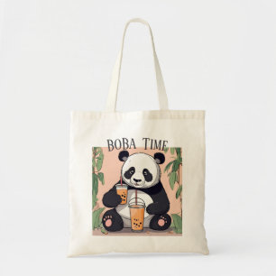Niedlicher Panda-Tee mit Blase, Boba-Tee Tragetasche