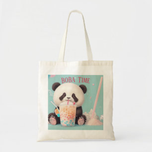 Niedlicher Panda-Tee mit Blase, Boba-Tee Tragetasche