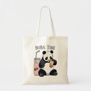 Niedlicher Panda-Tee mit Blase, Boba-Tee Tragetasche