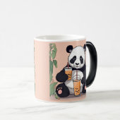 Niedlicher Panda-Tee mit Blase, Boba-Tee Verwandlungstasse (VorderseiteRechts)