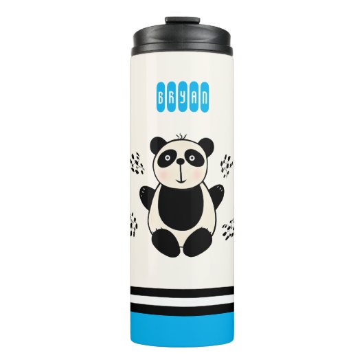 Niedlicher Panda Thermosbecher (Vorderseite)