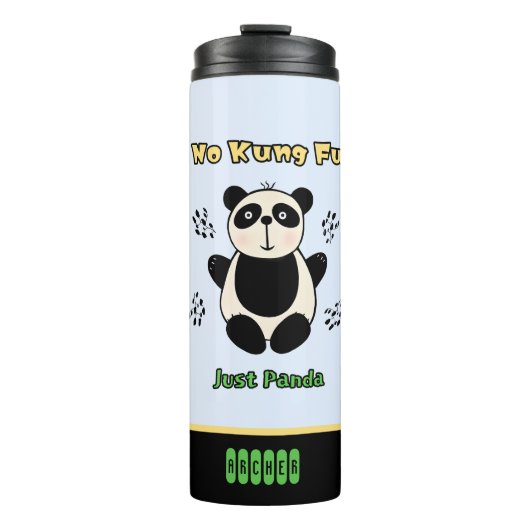 Niedlicher Panda Thermosbecher (Vorderseite)
