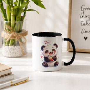 Niedlicher Panda trinkt Bubble Tea Akzent-Kaffeeta Tasse