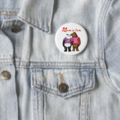 Niedlicher Panda und Braunbär "Liebe ist Liebe" Ab Button (Beispiel)