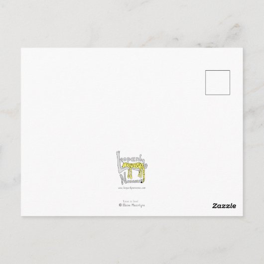 Niedlicher Panda und Braunbär "Liebe ist Liebe" Po Postkarte (Rückseite)