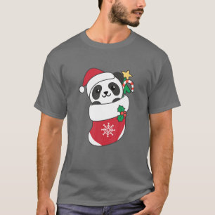 Niedlicher Panda zu Weihnachten Panda T-Shirt