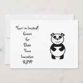 Niedlicher Pandabär Einladung (Vorderseite)