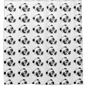 niedlicher Pandabärn-Duschvorhang Duschvorhang (Vorderseite)