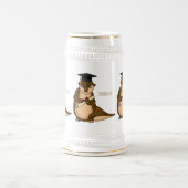 Niedlicher Pangolin-schließ-Cartoon Bierglas (Mittel)