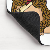 Niedlicher Pangolin-schließ-Cartoon Mousepad (Ecke)