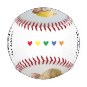 Niedlicher Papa des ersten Vaters 2 Foto Baseball (Rückseite)