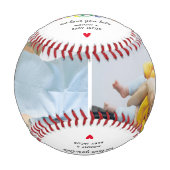 Niedlicher Papa des ersten Vaters 2 Foto Baseball (Vorderseite)