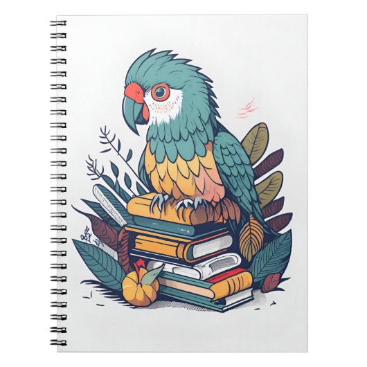 niedlicher Papagei 1 Notizblock (Vorderseite)