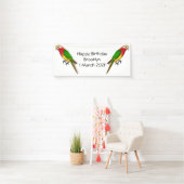 Niedlicher Papagei-Cartoon Banner (Insitu)