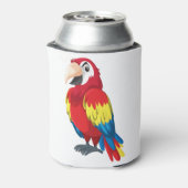 Niedlicher Papagei-Cartoon Dosenkühler (Kanne Rückseite)