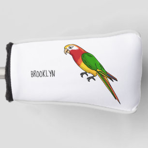 Niedlicher Papagei-Cartoon Golf Headcover