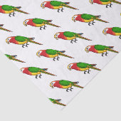 Niedlicher Papagei-Cartoon Seidenpapier (Ausschnitt)