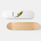 Niedlicher Papagei-Cartoon Skateboard (Horizontal)