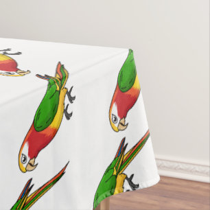 Niedlicher Papagei-Cartoon Tischdecke