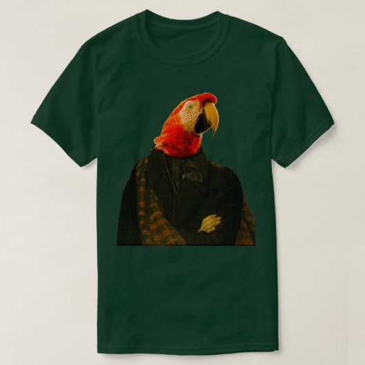 Niedlicher Papagei Macaw unterscheidet Royal Dog P T-Shirt (Design vorne)