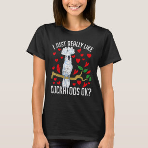 Niedlicher Papagei-Vogel-Girls-Cockatoo T-Shirt